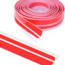 Door Draft Stopper for Side of Door Frame 1.37 in x 20 Ft T-Shaped Silicone Weather Stripping Door Seal Strip Draft Blocker - Clear