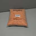 Fancy Homi Set of 2 Orange Fall Decorative Throw Pillow Covers 18x18 Inch for Couch Bed Sofa, Autumn Halloween Thanksgiving Decor, Soft Plush Thick Striped Corduroy Cute Aesthetic Home Decor 45x45cm