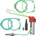 Diesel Heater Glow Plug Repair Kit, 8Pcs 12V 2kw 5kw 8kw Ceramic Air Parking Heater Glow Ignition Plug Kit with Filter for Diesel Heater, Car, Truck, Boat