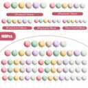 108 Pcs Balls Cake Topper DIY Cupcake Insert Foam Balloons for Cake Baking Wedding Anniversary Birthday Decoration(Vivid Colors,Multi Sizes)