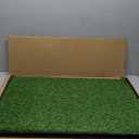 Dog Grass Pad with Tray, 34''X23'' Large Artificial Turf Grass Potty, Reusable Puppy Pee Pads for Dogs, Portable Dog Litter Box for Indoor/Outdoor Potty Training Toilet