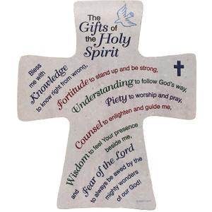 Abbey Gift Gifts of The Holy Spirit Plaque, Multicolor, 6 x 7.13" (36302)