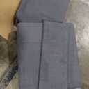 Convertible Sleeper Chair-Fabric Futon Sofa Bed, Single Sleeper Sofa, Small Couch Bed with USB Port, Foldable Table, Pillow, Adjustable Backrest for Dorm/Bedroom/College Darkgrey