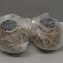 2 Pack Outdoor Solar Hanging Lantern Lights Metal LED Decorative Lamp for Garden Patio Courtyard Lawn and Table with Hollowed-Out Design (Bronze)