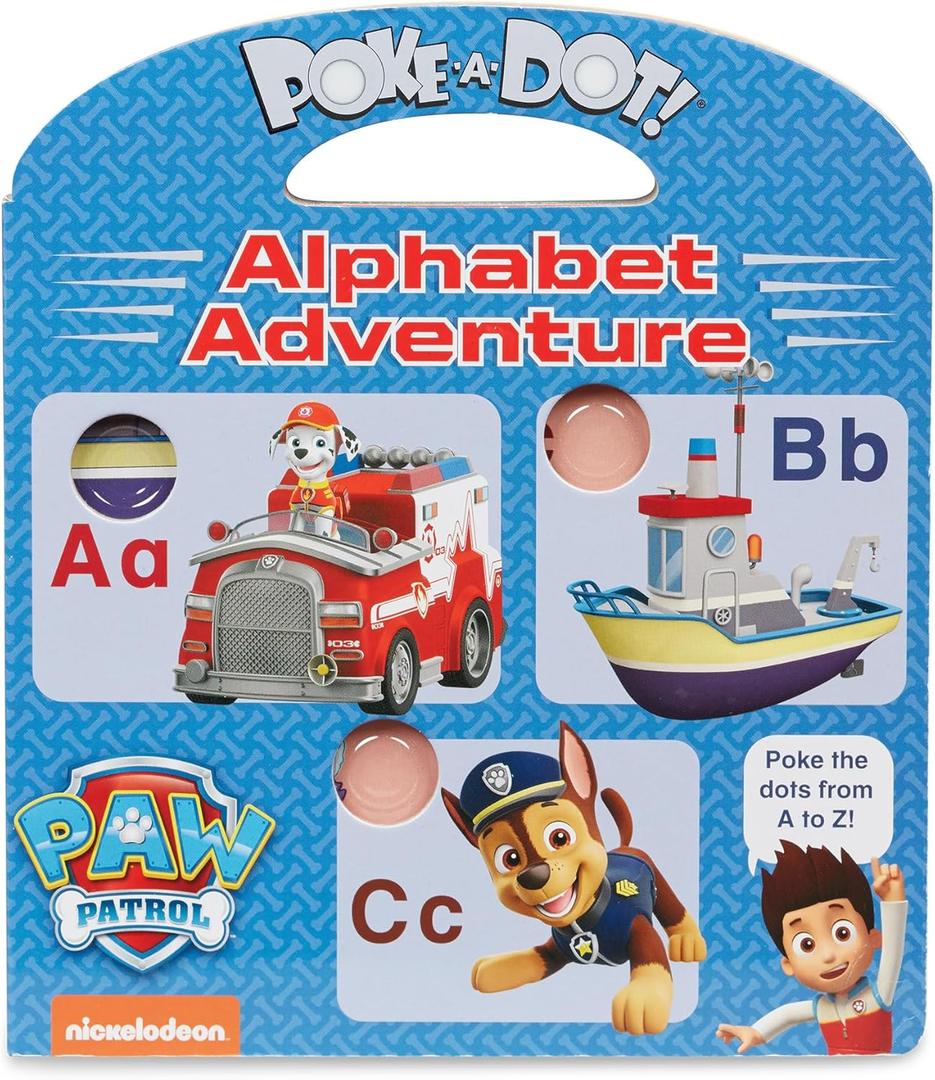 Melissa & Doug PAW Patrol Children's Book - Poke-A-Dot: Alphabet Adventure