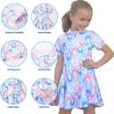 Girls' Active Sport Dress Short Sleeve Performance Golf and Tennis Dress Summer Casual Athletic Outfit for Kids
(US, Age, 11 Years, 11-12 Y)