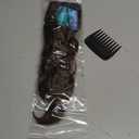 KooKaStyle Invisible Wire Hair Extensions with Transparent Wire Headband Adjustable Size 4 Secure Clips Long Wavy Hairpiece 16 Inch Medium Brown/4# for Women