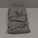 Amazon Basics Lightweight Pleated Bed Skirt, Full, Dark Grey, Solid