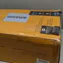 Amazon Basics Solid Wood Saddle-Seat Counter Height Bar Stools for Kitchen Island with Footrest, 24-Inch Height, Walnut, Set of 2