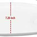 Creativity Home Soup Bowl and Sandwich Plate Combo, 10.9" Ceramic Plate - Soup/cereal bowl set for breakfast, bread, dip bowl - Microwave, dishwasher safe 1Pcs