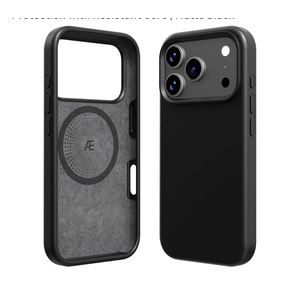 Ether – Halo Collection | Compatible with iPhone 17 Pro Max Case | MagSafe Silicone Cover | Slim Shockproof Protection with Resistant Core | Matte Black