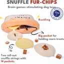 CHEWFFON Dog Enrichment Puzzle Toys, Interactive Snuffle Crinkle Treat Toy for Boredom and Mental Stimulating, Nose Work Potato Chips Dog Toy for Small, Medium and Large Dogs