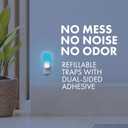 STEM Light Trap: Indoor Fruit Fly Trap, Effective Insect Control for Home, Attracts and Traps Flying Insects, Emits Soft Blue Light, Starter Kit with 1 Plug-In Device and 2 Cartridges