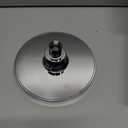 High Pressure Shower Head - Anti-Clogging Silicone Nozzles - 2.5 GPM Removable Restrictor - Easy to Clean Adjustable Replacement - easy to install with Plumbers Tape - 6 inch - Classic Chrome Finish