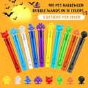 400 PCS Halloween Mini Bubble Wands, Halloween Party Favors for Kids, Bubble Wand Bulk for Goodie Bag Stuffers, Trick or Treat, Halloween School Classroom Prizes Gifts for Boys Girls(10 Colors)