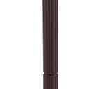 Architectural Mailboxes Newbury Rust-Proof Plastic Post Mounted Mail Box for Outside with Post, Mocha, Medium Curbside Mailbox, USPS Approved for Residential Delivery