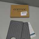 Faucet Mat for Kitchen Sink - Wider Diatomite Fast Drying Stone Sink Tray, Super Absorbent, Prevents Moisture Buildup - Faucet Splash Guard for Bathroom Counter (Dark Grey, 15x5.3inch)