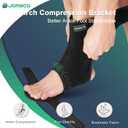 Drop Foot Brace with Arch Support, Medical Grade Adjustable AFO & Foot Orthosis Brace for Walking, Relieve the Instability of Lower Limbs by MS, TBI, Stroke, Cerebral Palsy, Fracture (Left, Medium)