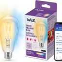 WiZ Connected 60W ST19 Tunable White Filament LED Smart Light Bulbs - Connects to Your Wi-Fi - E26 Smart Bulb - Control with Voice or App + Activate with Motion - Matter Compatible - 1 Pack