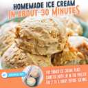 Nostalgia Electric Ice Cream Maker Parlor Style, Old Fashioned Soft Serve Ice Cream Machine Makes Frozen Yogurt or Gelato in Minutes - Fun Kitchen Appliance White - 4 Quart