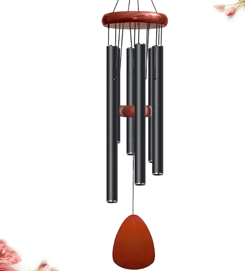 Bursvik Wind Chimes for Outside Deep Tone, 60 inch 5 Heavy Duty Tubes Aluminium Metal Extra Large Wind Chimes Outdoor, Decoration for Garden, Patio, Yard, Gift for Mother's Day, Birthday