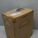 Small Trash Can with Lid, 1.8 Gallon Flip-Top Wall-Mounted Garbage Can, Slim Waste Basket & Compost Bin for Bathroom, Kitchen, Bedroom, Living Room, Office, Laundry - White (1.8 Gel) (2.1 Gel)