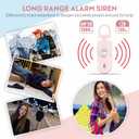 Personal Safety Alarm for Women, 130dB Loud Siren with SOS Strobe Light, Flashlight, 1000ft Audible Help Kids, Elderly Emergency Call, Self Defense Keychain for College Essentials