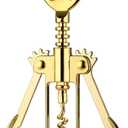 JXS Simple Wing Corkscrew Gold Wine Opener and Beer Opener, Multifunctional Wine Corkscrew Opener