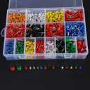 PONFY 2120PCS Wire Ferrules Terminals Kit, Ferrule Crimping Kit Assortment Ferrule Wire Crimp Pin Terminal Connector Wire Ends Terminals AWG 22-10