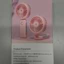 Portable Handheld Misting Fan, 4000mAh USB Rechargeable Personal Mister Foldable Fan Battery Operated Spray Water Mist Fan Makeup Small Face Steamer for Travel Outdoors Office pink