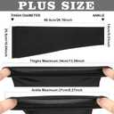 Sosation 8 Pcs Knee Brace Undersleeve Knee Sleeve for Under Brace Closed Patella Compression Breathable Leg Sleeves for Men Women Thigh Shin Support for Sports Protector(X-Large)