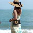 GOKTOW Straw Clutch Purse Rattan Summer Woven Beach Handbags for Women Wedding Vacation Travel Party 2025