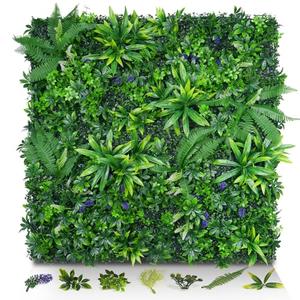 Artificial Grass Wall Panels, 20"x20" 6pcs Hedge Grass Backdrop, UV-Anti Fake Greenery Plant Boxwood Panels, Green Wall Decor for Outdoor Indoor Patio Garden Backyard