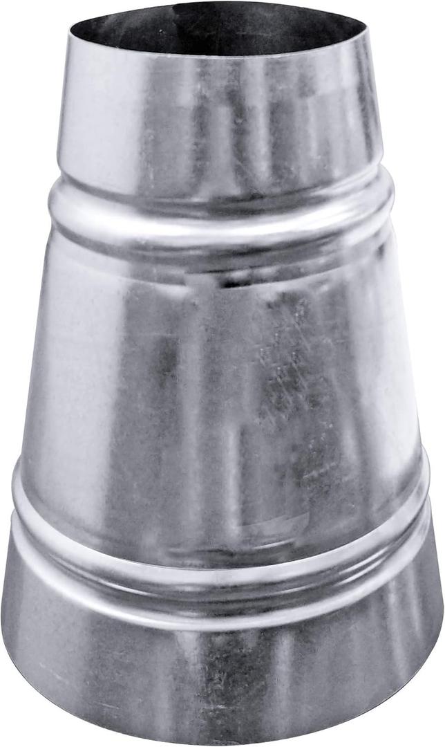 Single Wall Galvanized Metal Fitting HVAC (6" x 5")