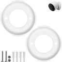 2 Pack Wall Mounting Plate Replacement for Google Nest Cam Battery (Outdoor or Indoor), Replacement Part for Locking Collar/Wall Anchors Compatible with Nest Camera