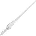 molshine Handmade Glass Dip Pen Crystal Calligraphy Pen Signature Dipped Pen for Artist Women Men Teens,Writing Drawing Decoration Gifts (Transparent)