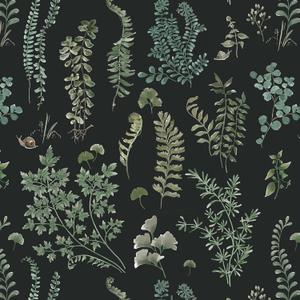 Hopepak 16.1''x394'' Moss Leaf Peel and Stick Wallpaper - Dark Floral Tropical Green Leaf Self Adhesive Removable Floral Contact Paper for Home Bedroom Decor