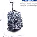 J World Sunrise Kids Rolling Backpack for Girls Boys. Roller Bookbag With Wheels For School, Camo