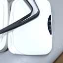 2 Pack 2.7 Gal Bathroom Trash Can with Lid, Automatic Trash Can Small Smart Garbage Can Touchless, Slim Motion Sensor Waterproof Plastic Trash Bins for Bedroom Office Kitchen Toilet (White)