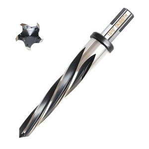 DKIBBITH 13/16" Bridge Construction Reamer Drill Bit, M2 HSS Taper Chucking Reamer for Steel Alloy Metal Wood Plastic, 1/2" Non-Slip Shank, 5-Spiral Flutes Car Reamer, to Align or Enlarge Holes, 21mm.