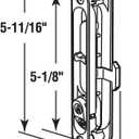 Prime-Line A 202 Diecast Black, Flush Sliding Screen Door Latch (Single Pack)