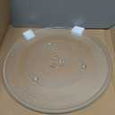 HQRP 13 1/2" Glass Turntable Tray fits Frigidaire 5304464116 5304509621 FFMV162LSA CFMV152CLBA CFMV157GBA CFMV162LBA FFMV1745TBA PLMV168CC1 Microwave Oven Cooking Plate 13-1/2-inch 345mm