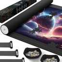 Puzzle Mat Roll Up for 1500 1000 Jigsaw Pieces Puzzles Board Large Portable Table Saver Pad Mats for Adults, 46" x 26" Smooth Top Rubber Bottom, 2 Sorting Trays, Foam Tube, 3 Straps, Storage Bag