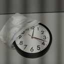 AKCISOT Wall Clock, Modern Small Wall Clocks Battery Operated 8 Inch, Silent NonTicking Analog Classic for Office, Home, Bathroom, Kitchen, Bedroom, School(Black)