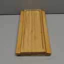 Sofa Arm Tray,Bamboo Folding Couch Arm Tray,Sofa Armrest Trays with Anti-Slip Pad for Drinks,Snacks,Phone,Remote ControlNatural (18.9*13)