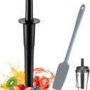 Replacement Blender Tamper Tool Compatible with Vitamix Classic Standard 64oz Containers, Durable Plunger Tamper & Silicone Blender Spatula with Ergonomic Design