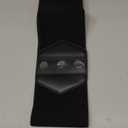 GRACE KARIN Women's Snap-Button Corset Belt Wide Elastic Belts for Dress Stretchy Waistband (X-Large, Black)