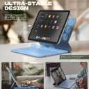 Dexnor for iPad (A16) 11th/10th Generation Case with Keyboard Ultra-Thin Magnetic Folio Keyboard Case Trackpad Pencil Holder Backlit Rechargeable for iPad A16 11" 2025/10th Gen 10.9" 2022, Light Blue