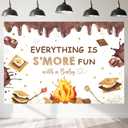 7x5ft SMores Party Decorations Everything is SMore Fun with A Baby Backdrop Camping Campfire Camper Party Supplies Banner Photography Background Photo Studio Props