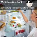 6 Pack Digital Refrigerator Thermometer Fridge Freezer Room Thermometer Waterproof Large LCD Display Max/Min Record Function, White